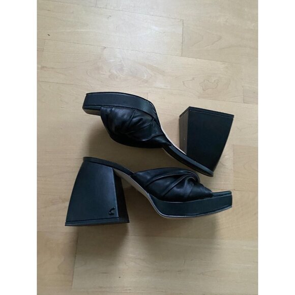 CIRCUS NY Sam Edelman "Marianna" sandal slide black block heel. - Picture 3 of 10
